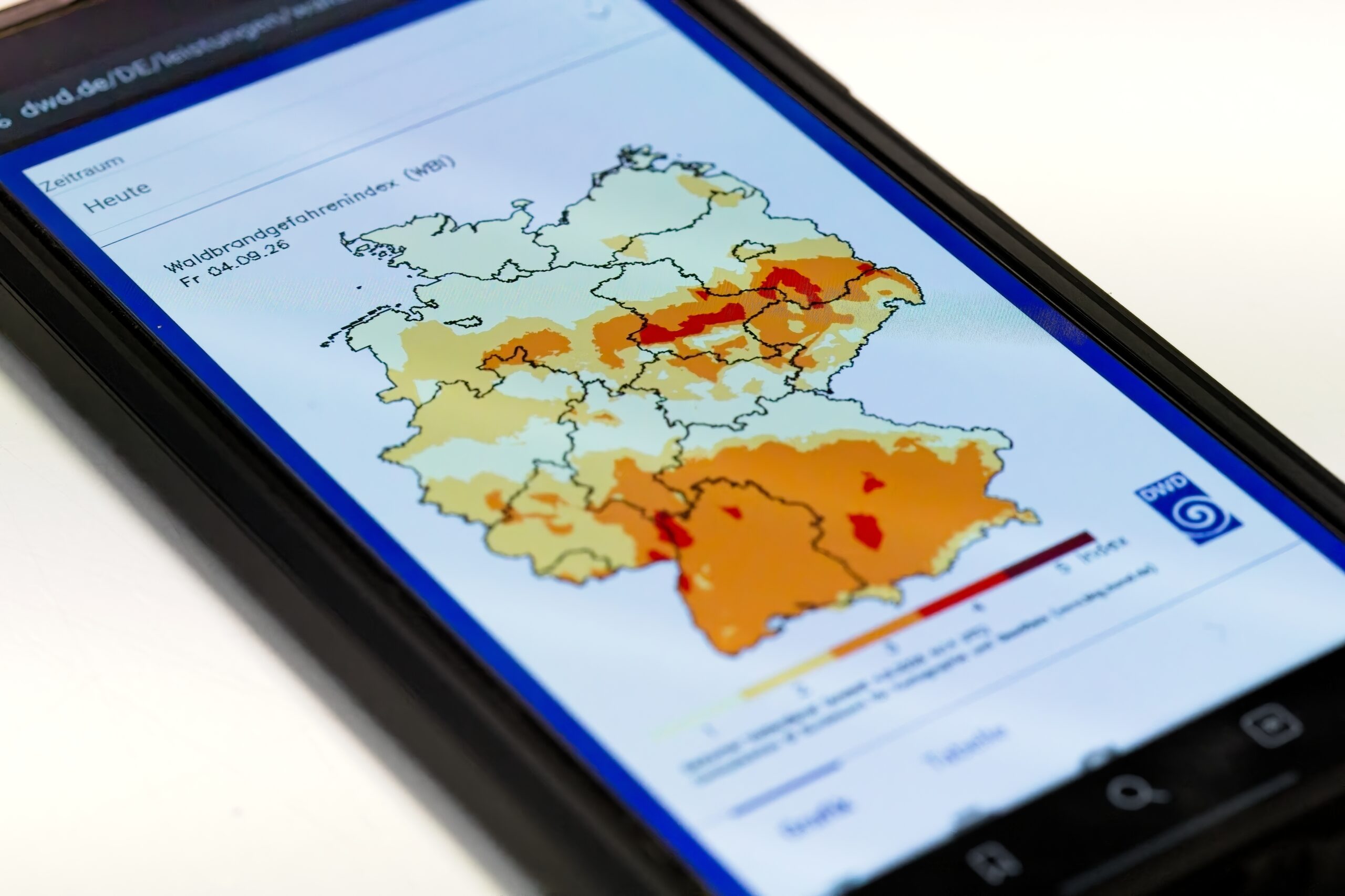 Waldbrandgefahrenindex DWD